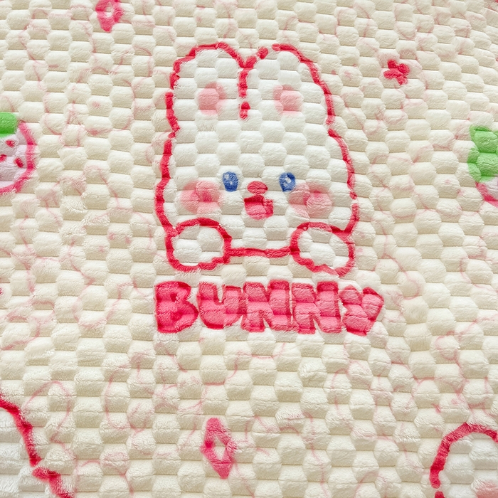 91家纺网 家纺一手货源 找家纺 熙宴家纺 2025新款可拆卸冬被被套+被芯二合一可拆洗豆豆绒棉花被子被芯 欢乐兔