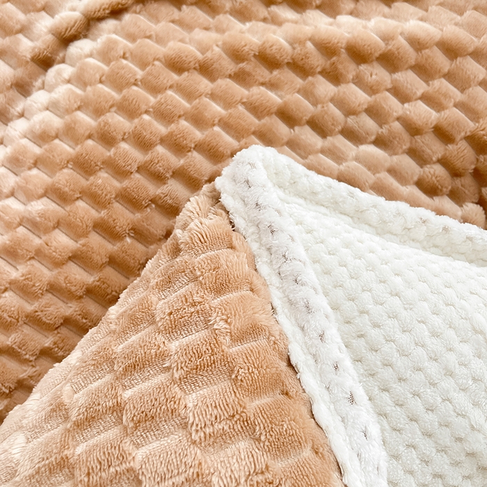 91家纺网 家纺一手货源 找家纺 熙宴家纺 2025新款可拆卸冬被被套+被芯二合一可拆洗豆豆绒棉花被子被芯 卡其