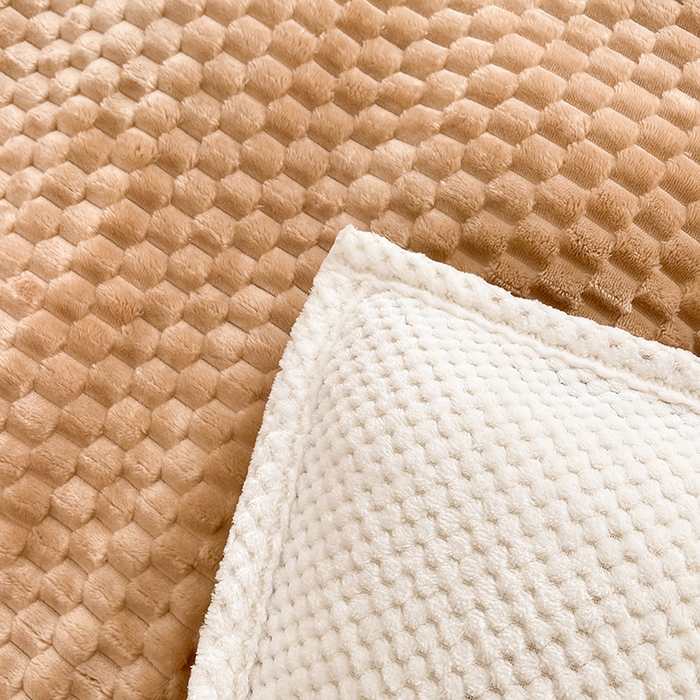 91家纺网 家纺一手货源 找家纺 熙宴家纺 2025新款可拆卸冬被被套+被芯二合一可拆洗豆豆绒棉花被子被芯 卡其