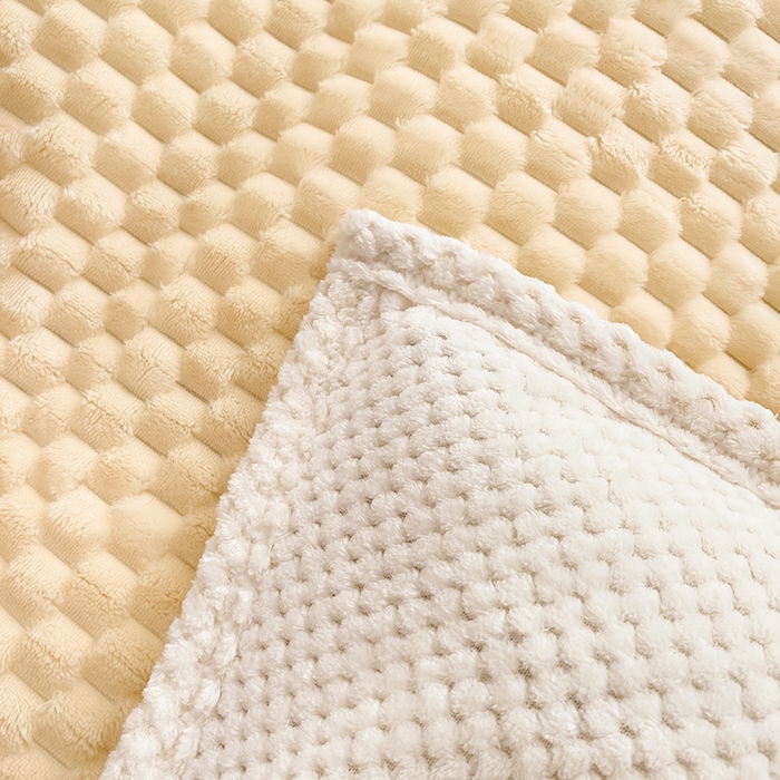 91家纺网 家纺一手货源 找家纺 熙宴家纺 2025新款可拆卸冬被被套+被芯二合一可拆洗豆豆绒棉花被子被芯 奶昔白