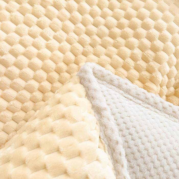 91家纺网 家纺一手货源 找家纺 熙宴家纺 2025新款可拆卸冬被被套+被芯二合一可拆洗豆豆绒棉花被子被芯 奶昔白