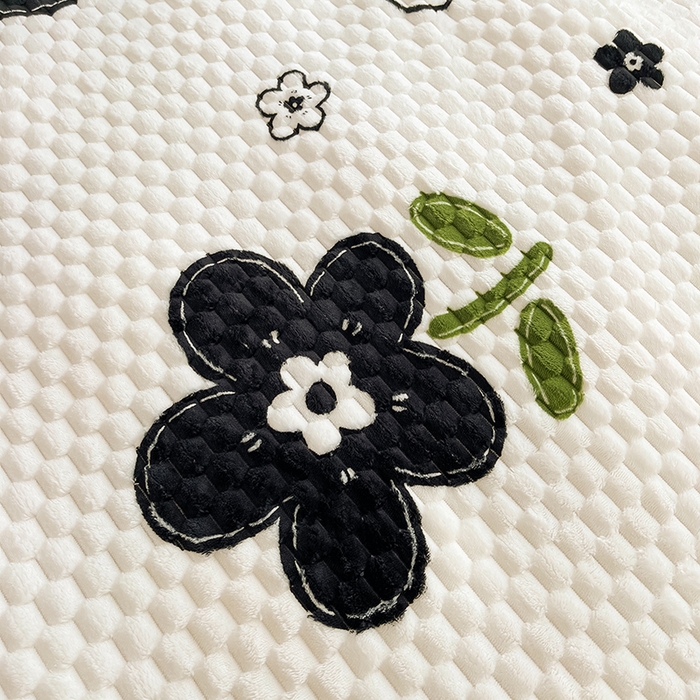 91家纺网 家纺一手货源 找家纺 熙宴家纺 2025新款可拆卸冬被被套+被芯二合一可拆洗豆豆绒棉花被子被芯 幸运花