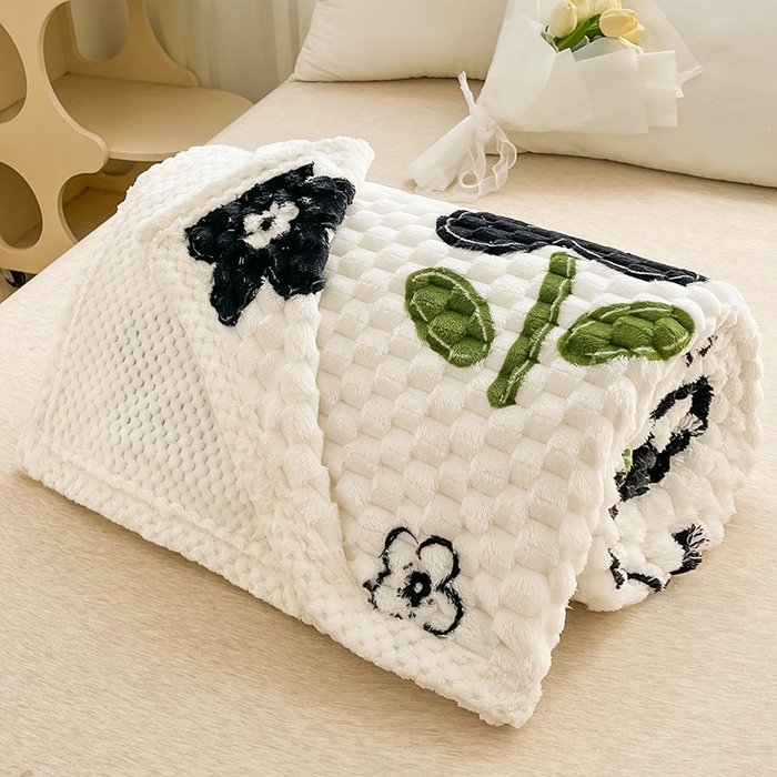 91家纺网 家纺一手货源 找家纺 熙宴家纺 2025新款可拆卸冬被被套+被芯二合一可拆洗豆豆绒棉花被子被芯 幸运花