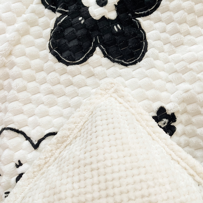 91家纺网 家纺一手货源 找家纺 熙宴家纺 2025新款可拆卸冬被被套+被芯二合一可拆洗豆豆绒棉花被子被芯 幸运花