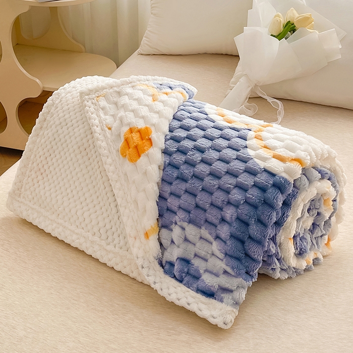 91家纺网 家纺一手货源 找家纺 熙宴家纺 2025新款可拆卸冬被被套+被芯二合一可拆洗豆豆绒棉花被子被芯 紫花瓣