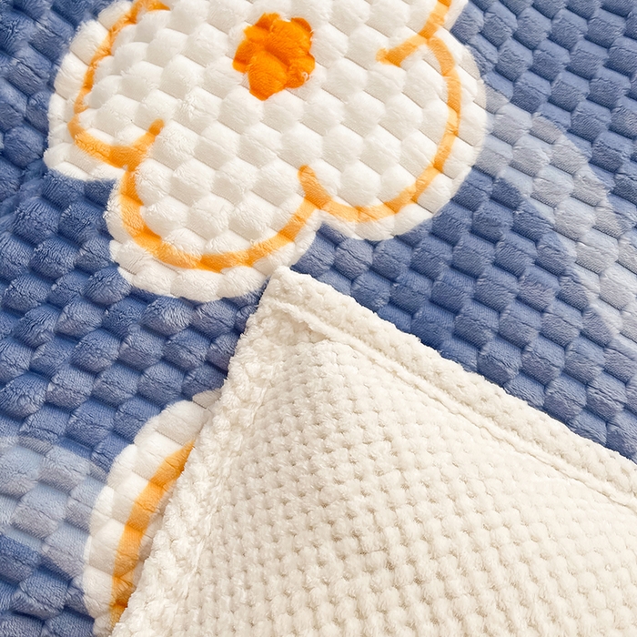 91家纺网 家纺一手货源 找家纺 熙宴家纺 2025新款可拆卸冬被被套+被芯二合一可拆洗豆豆绒棉花被子被芯 紫花瓣