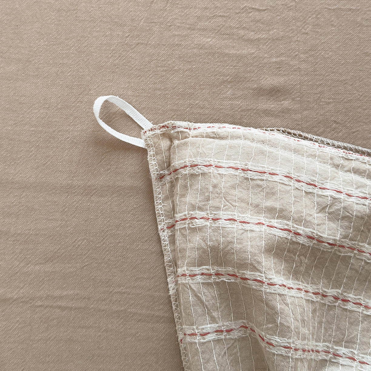 91家纺网 家纺一手货源 找家纺 水洗的故事（原有乐家） 2025新款全棉水洗色织提花大花边四件套 满天星-米