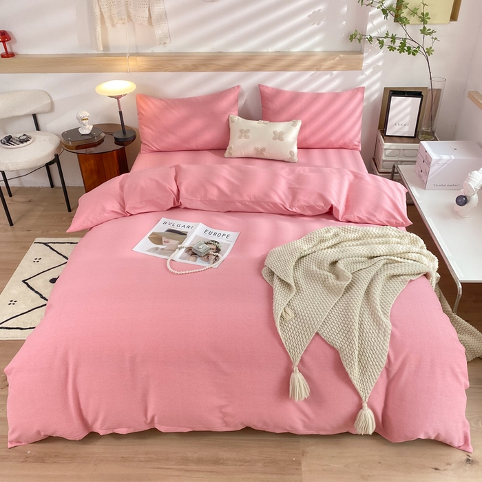 91家纺网 家纺一手货源 找家纺 （总）玉元坊 2025新款混纺非全棉加厚磨毛四件套