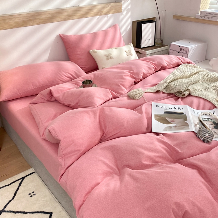 91家纺网 家纺一手货源 找家纺 （总）玉元坊 2025新款混纺非全棉加厚磨毛四件套