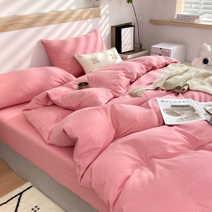 91家纺网 家纺一手货源 找家纺 （总）玉元坊 2025新款混纺非全棉加厚磨毛四件套