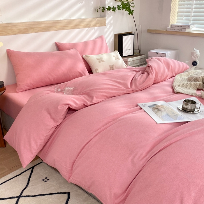 91家纺网 家纺一手货源 找家纺 （总）玉元坊 2025新款混纺非全棉加厚磨毛四件套