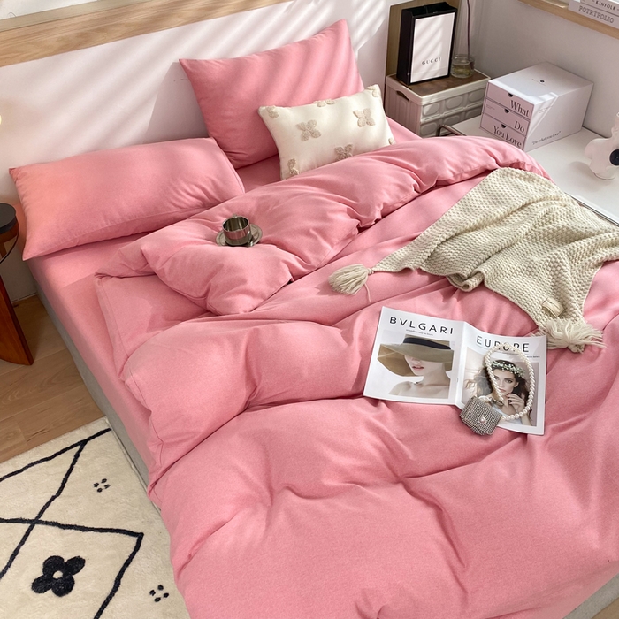 91家纺网 家纺一手货源 找家纺 （总）玉元坊 2025新款混纺非全棉加厚磨毛四件套