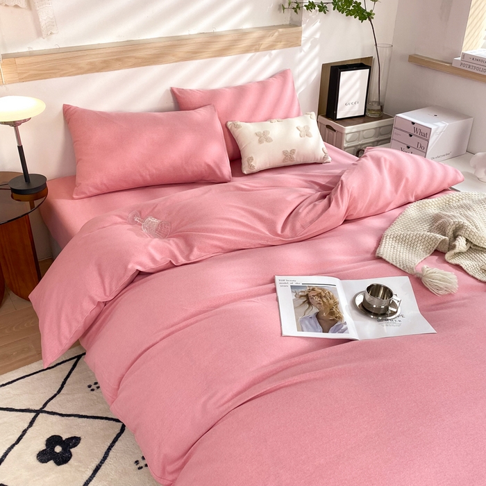 91家纺网 家纺一手货源 找家纺 （总）玉元坊 2025新款混纺非全棉加厚磨毛四件套