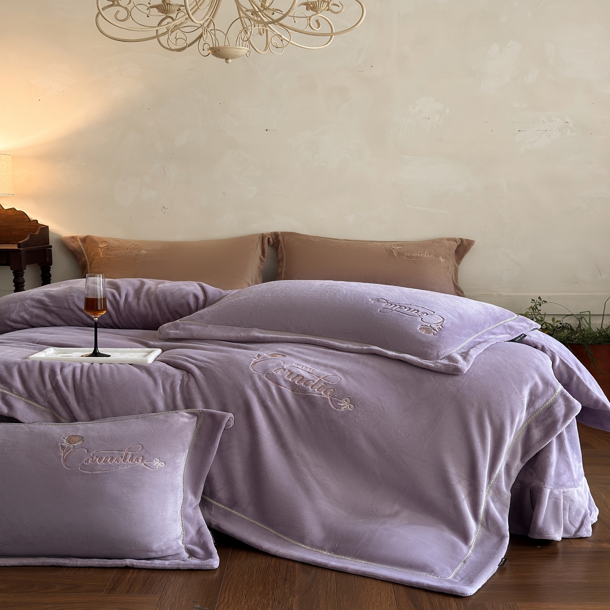 91家纺网 家纺一手货源 找家纺 （总）芯丝路枕业 2025新款蚕丝棉四件套(瞬吸超透气工艺)-浪漫时光