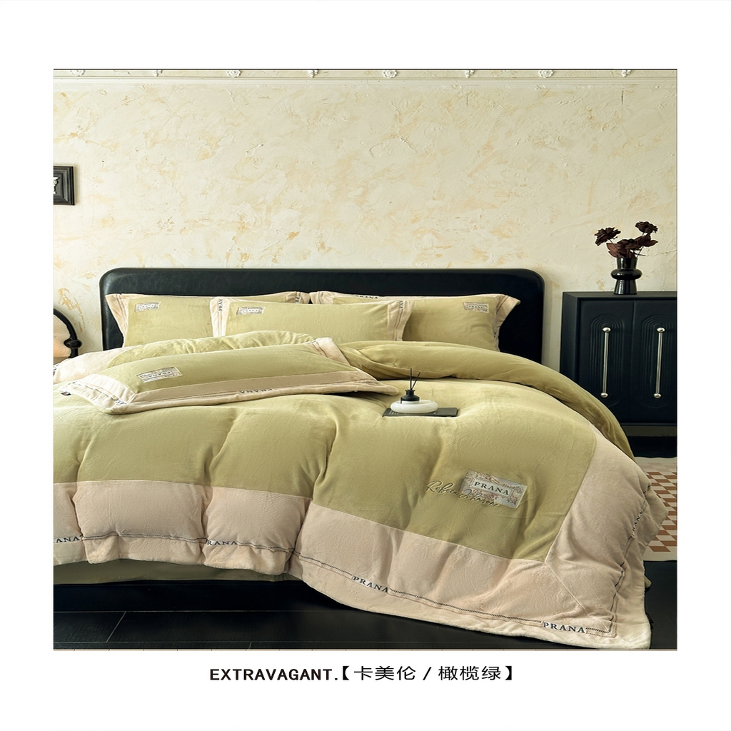 （总）芯丝路枕业 2025新款蚕丝绒四件套-卡美伦