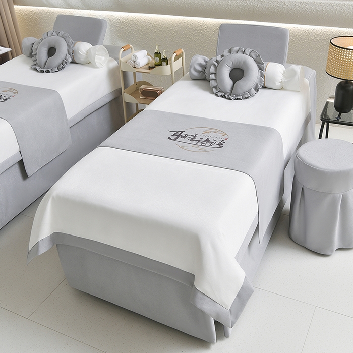 91家纺网 家纺一手货源 找家纺 （总）莉人坊美容床罩批发 2025新款高精密美容床罩四件套-春妍