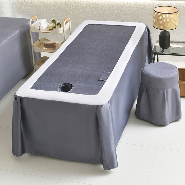 91家纺网 家纺一手货源 找家纺 莉人坊美容床罩批发 2025新款高精密美容床罩四件套-春妍 春妍深灰