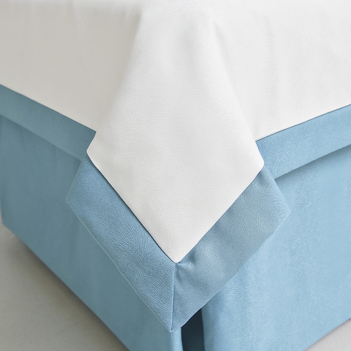 91家纺网 家纺一手货源 找家纺 莉人坊美容床罩批发 2025新款高精密美容床罩四件套-春妍 春妍湖蓝