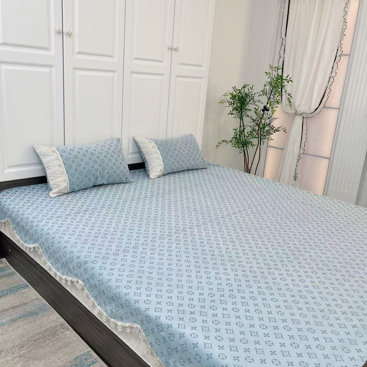 91家纺网 家纺一手货源 找家纺 （总）峻杨 2025新款雪尼尔榻榻米床盖柔软亲肤防滑耐磨可机洗可定制尺寸工厂直发雅韵