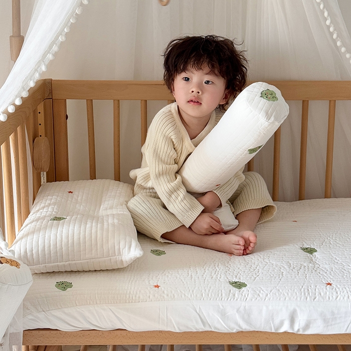 91家纺网 家纺一手货源 找家纺 荷马之梦 2025新款A类纯棉水洗棉大豆纤维夹棉绗缝儿童床笠-淳真系列 淳真-星星龙