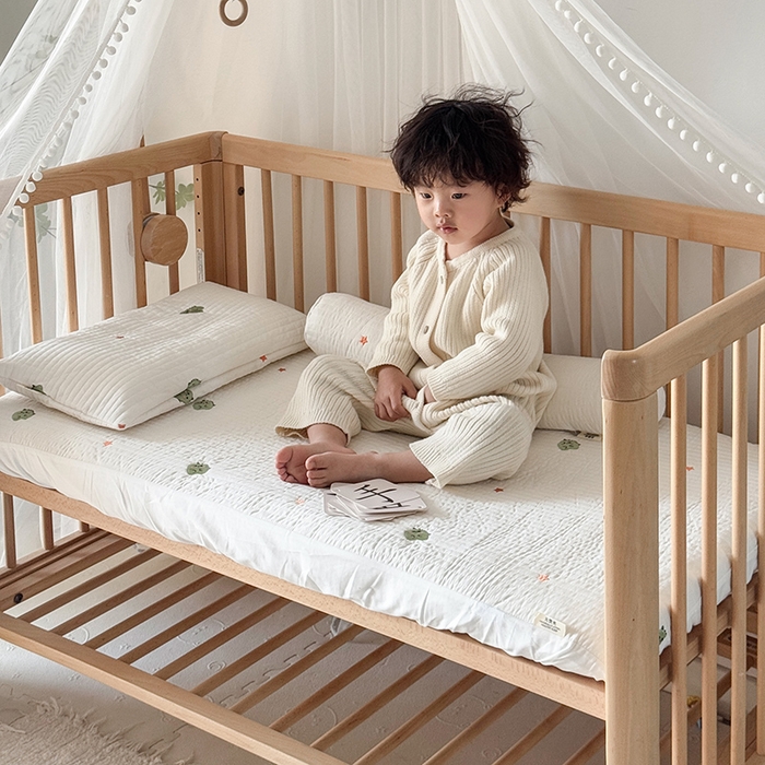 91家纺网 家纺一手货源 找家纺 荷马之梦 2025新款A类纯棉水洗棉大豆纤维夹棉绗缝儿童床笠-淳真系列 淳真-星星龙