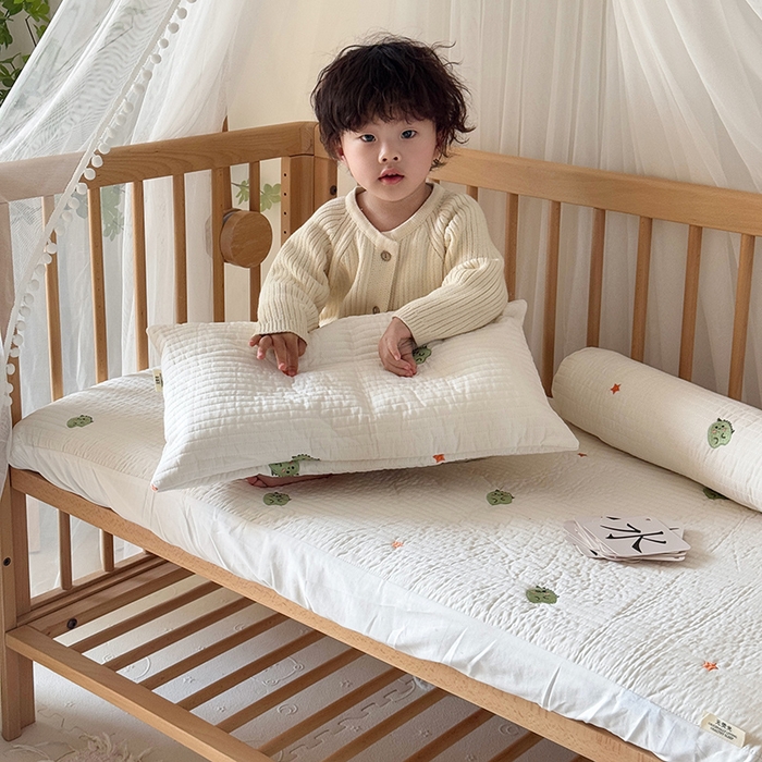 91家纺网 家纺一手货源 找家纺 荷马之梦 2025新款A类纯棉水洗棉大豆纤维夹棉绗缝儿童床笠-淳真系列 淳真-星星龙