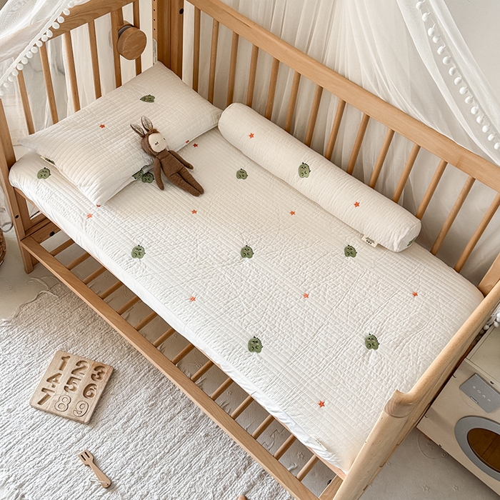 91家纺网 家纺一手货源 找家纺 荷马之梦 2025新款A类纯棉水洗棉大豆纤维夹棉绗缝儿童床笠-淳真系列 淳真-星星龙