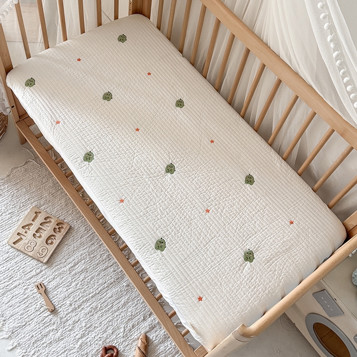 91家纺网 家纺一手货源 找家纺 荷马之梦 2025新款A类纯棉水洗棉大豆纤维夹棉绗缝儿童床笠-淳真系列 淳真-星星龙