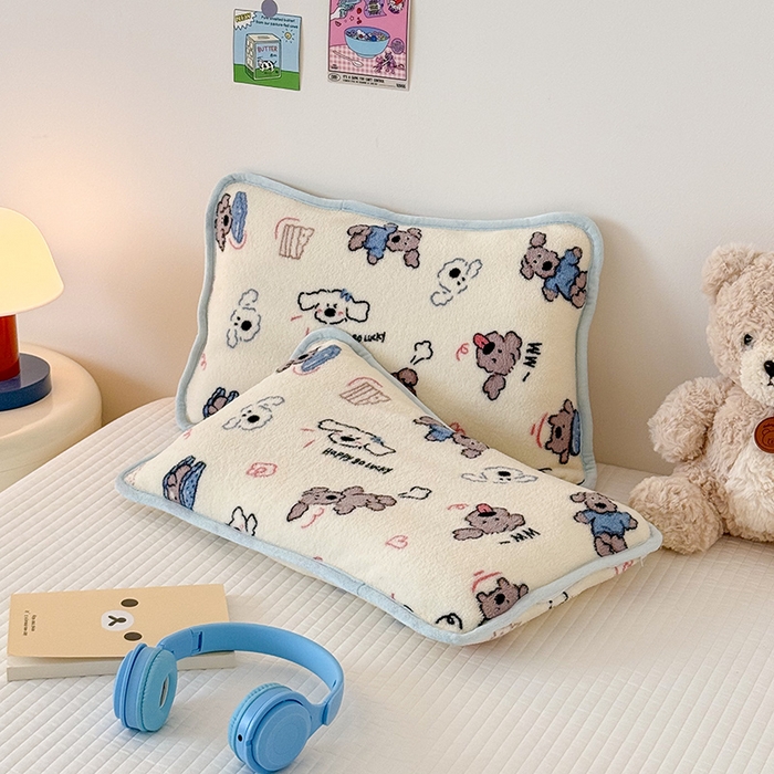 91家纺网 家纺一手货源 找家纺 （总）嗨生活 2025新款雪梨绒枕套枕芯儿童枕套枕芯幼儿园枕套枕芯