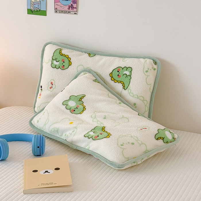 91家纺网 家纺一手货源 找家纺 嗨生活 2025新款雪梨绒枕套枕芯儿童枕套枕芯幼儿园枕套枕芯 恐龙伙伴