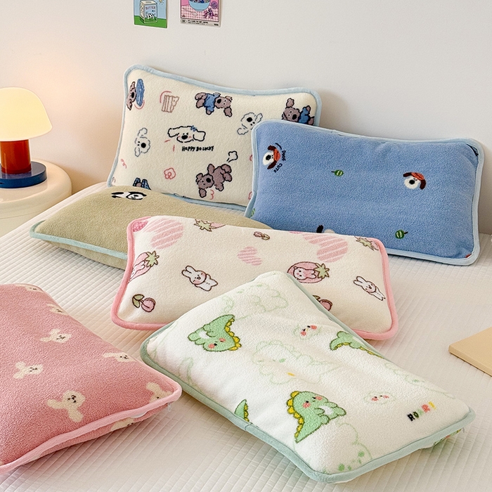 91家纺网 家纺一手货源 找家纺 （总）嗨生活 2025新款雪梨绒枕套枕芯儿童枕套枕芯幼儿园枕套枕芯