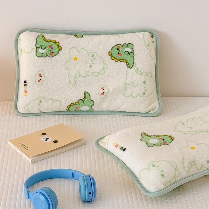 91家纺网 家纺一手货源 找家纺 嗨生活 2025新款雪梨绒枕套枕芯儿童枕套枕芯幼儿园枕套枕芯 恐龙伙伴