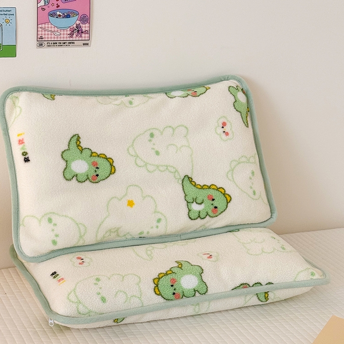 91家纺网 家纺一手货源 找家纺 嗨生活 2025新款雪梨绒枕套枕芯儿童枕套枕芯幼儿园枕套枕芯 恐龙伙伴