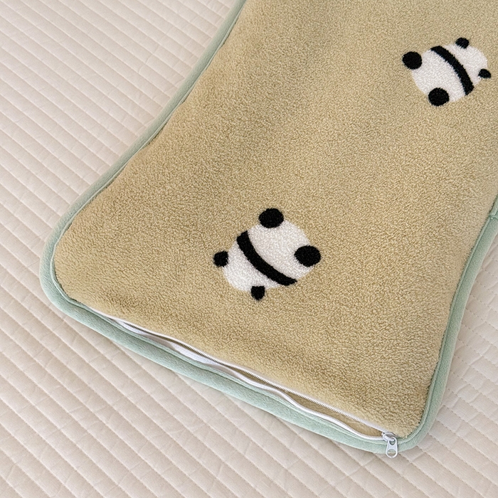 91家纺网 家纺一手货源 找家纺 嗨生活 2025新款雪梨绒枕套枕芯儿童枕套枕芯幼儿园枕套枕芯 可爱熊猫