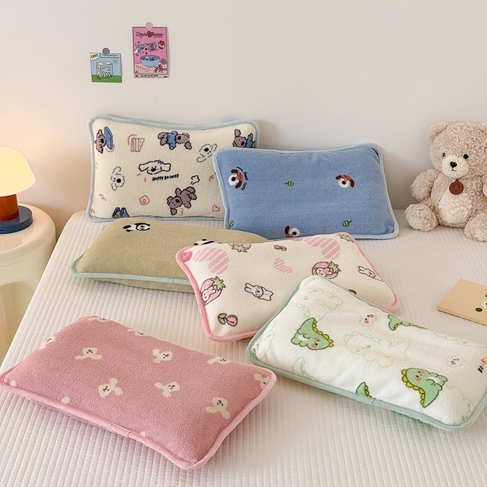 91家纺网 家纺一手货源 找家纺 嗨生活 2025新款雪梨绒枕套枕芯儿童枕套枕芯幼儿园枕套枕芯 组合图
