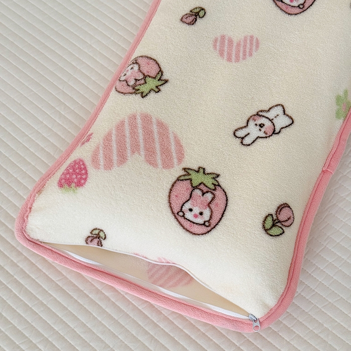 91家纺网 家纺一手货源 找家纺 嗨生活 2025新款雪梨绒枕套枕芯儿童枕套枕芯幼儿园枕套枕芯 甜心小兔