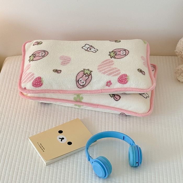 91家纺网 家纺一手货源 找家纺 嗨生活 2025新款雪梨绒枕套枕芯儿童枕套枕芯幼儿园枕套枕芯 甜心小兔