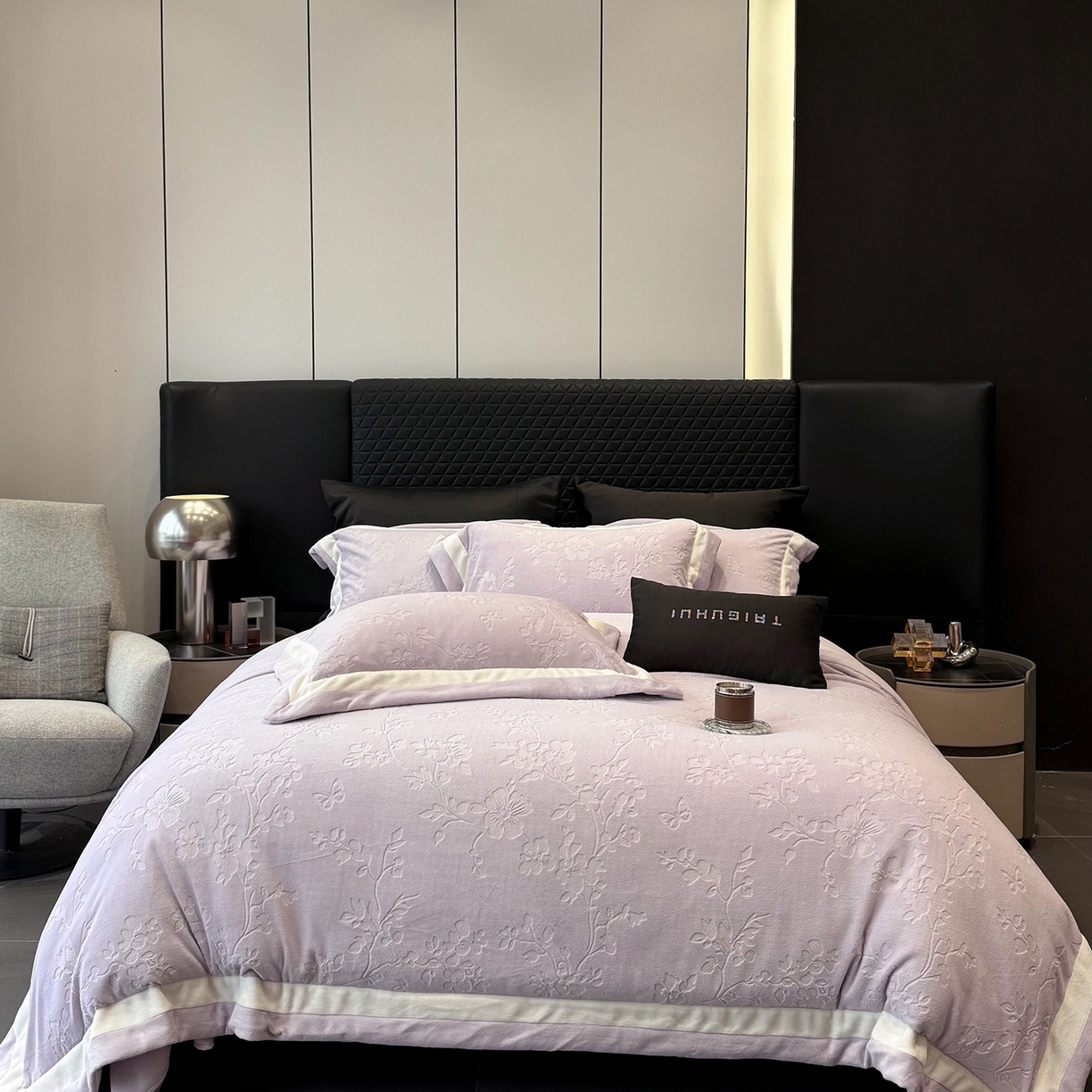 91家纺网 家纺一手货源 找家纺 （总）太古汇家居 2025新款高克重牛奶绒四件套-繁花系列