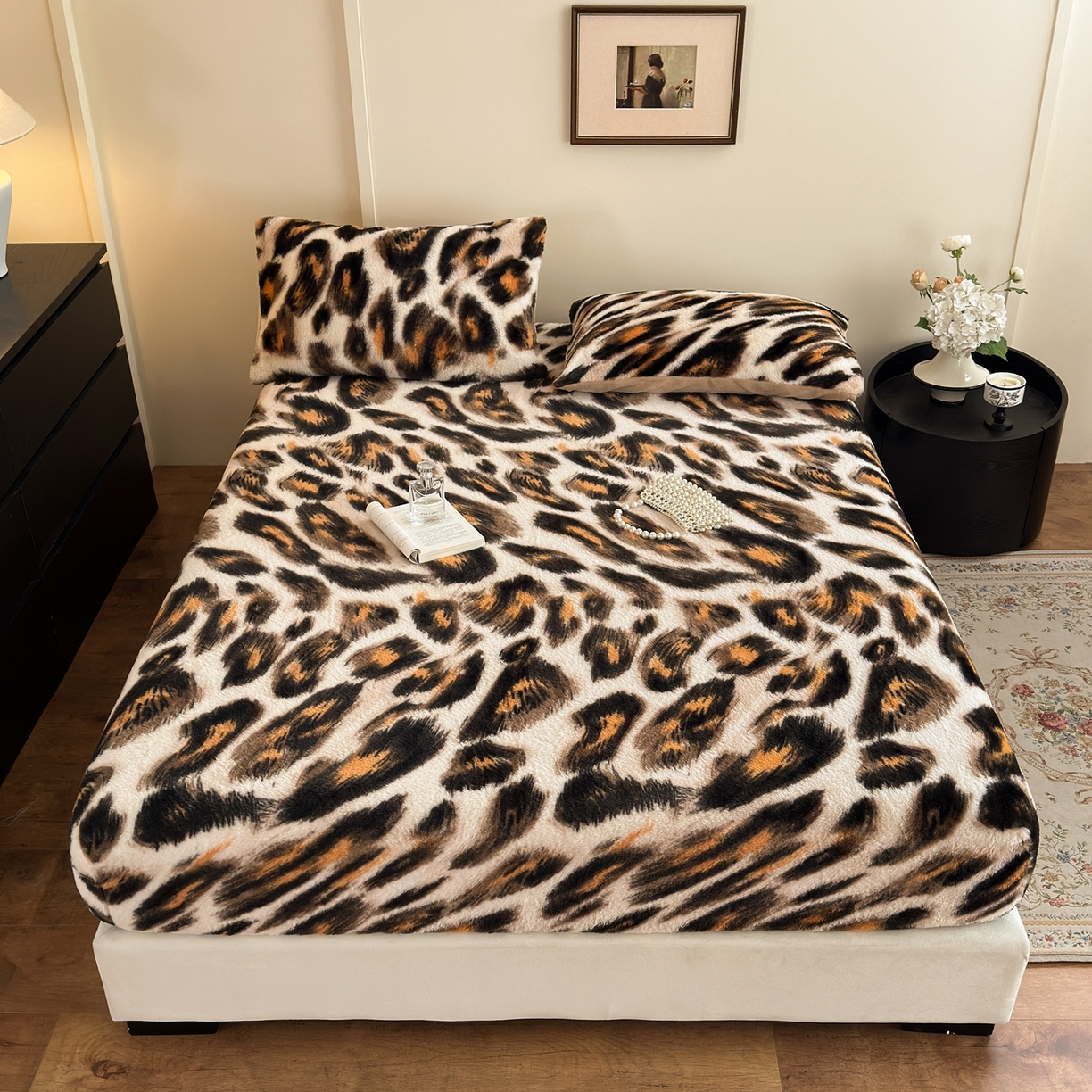 91家纺网 家纺一手货源 找家纺 （总）娜娜 2025新款兔毛绒保暖床笠