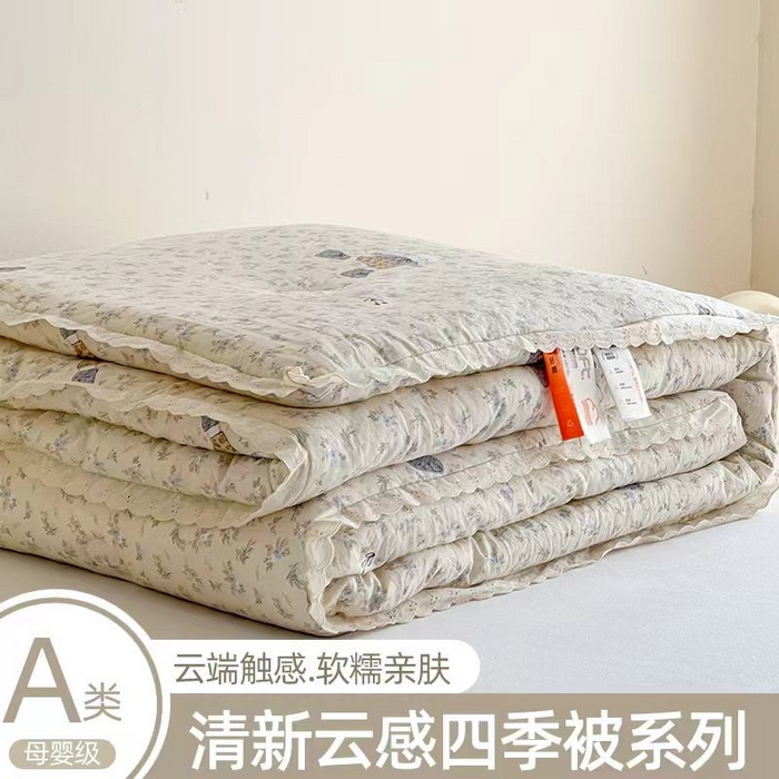 91家纺网 家纺一手货源 找家纺 （总）曲之慕 2025新款云朵棉软糯柔软舒适秋冬被被子被芯