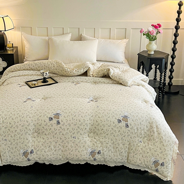 91家纺网 家纺一手货源 找家纺 （总）曲之慕 2025新款云朵棉软糯柔软舒适秋冬被被子被芯