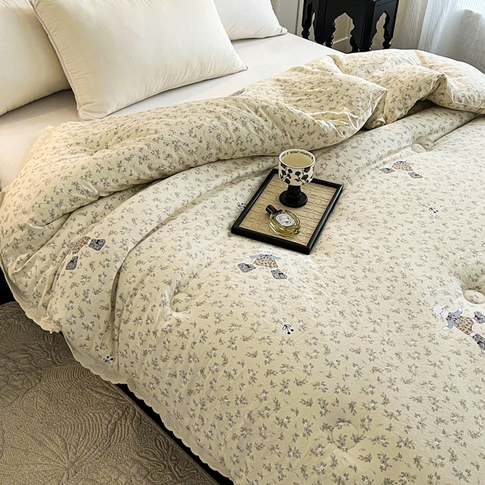 91家纺网 家纺一手货源 找家纺 （总）曲之慕 2025新款云朵棉软糯柔软舒适秋冬被被子被芯