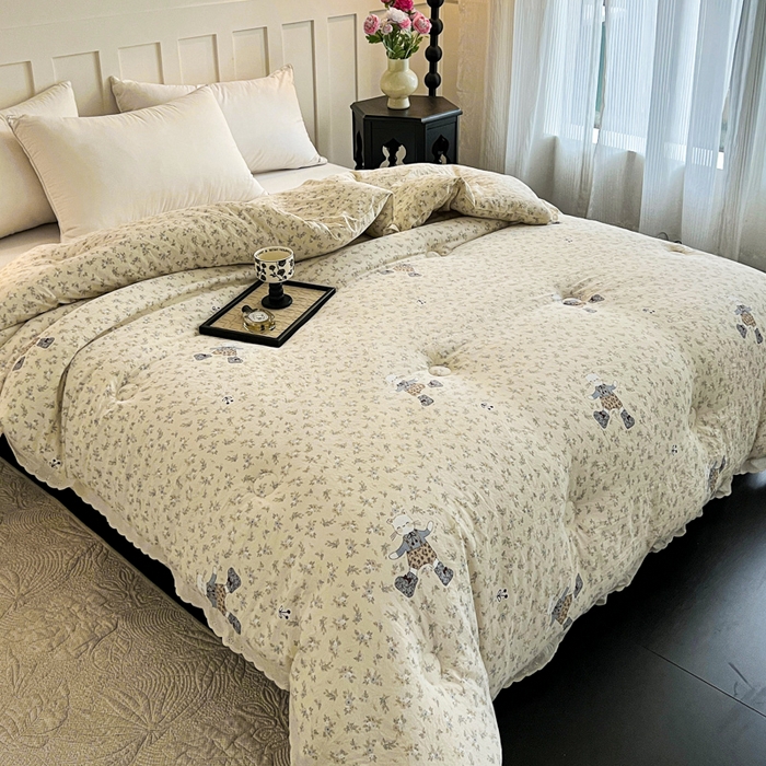 91家纺网 家纺一手货源 找家纺 （总）曲之慕 2025新款云朵棉软糯柔软舒适秋冬被被子被芯