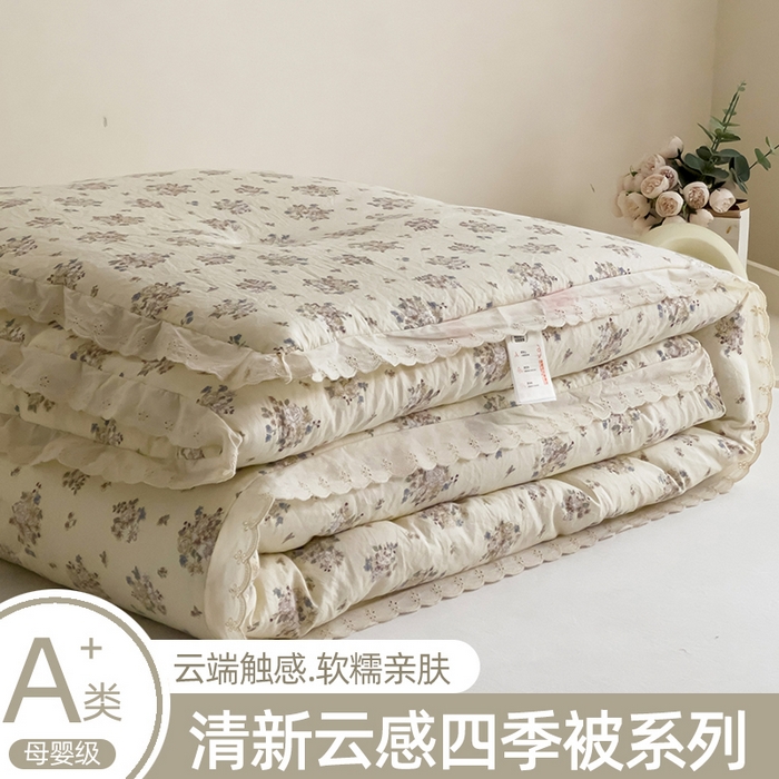 91家纺网 家纺一手货源 找家纺 （总）曲之慕 2025新款云朵棉软糯柔软舒适秋冬被被子被芯