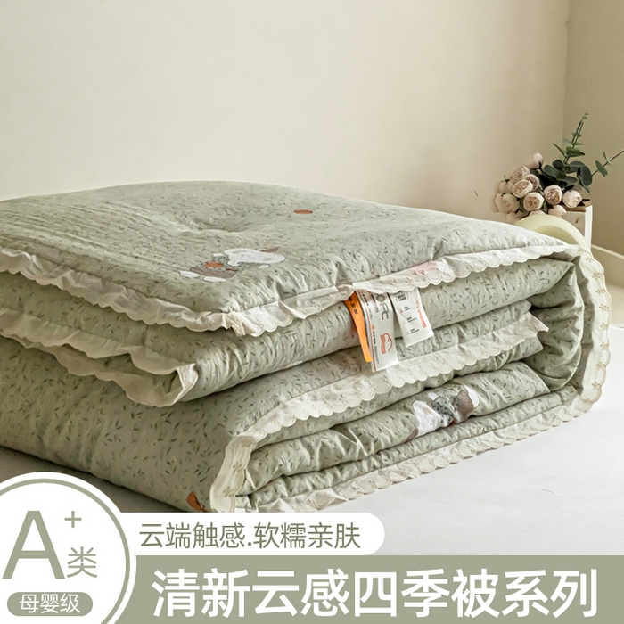 91家纺网 家纺一手货源 找家纺 （总）曲之慕 2025新款云朵棉软糯柔软舒适秋冬被被子被芯