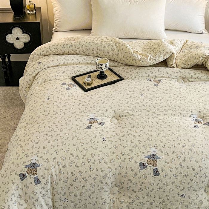 91家纺网 家纺一手货源 找家纺 （总）曲之慕 2025新款云朵棉软糯柔软舒适秋冬被被子被芯