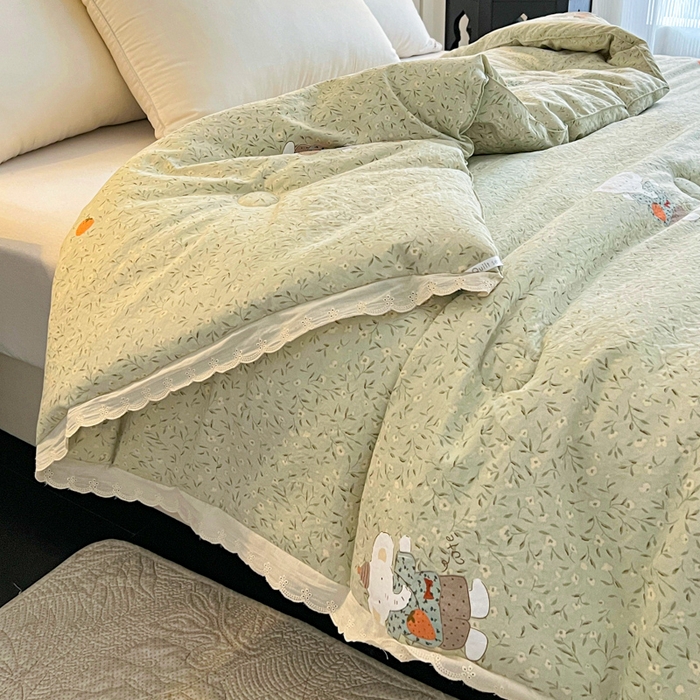 91家纺网 家纺一手货源 找家纺 曲之慕 2025新款云朵棉软糯柔软舒适秋冬被被子被芯 大耳象