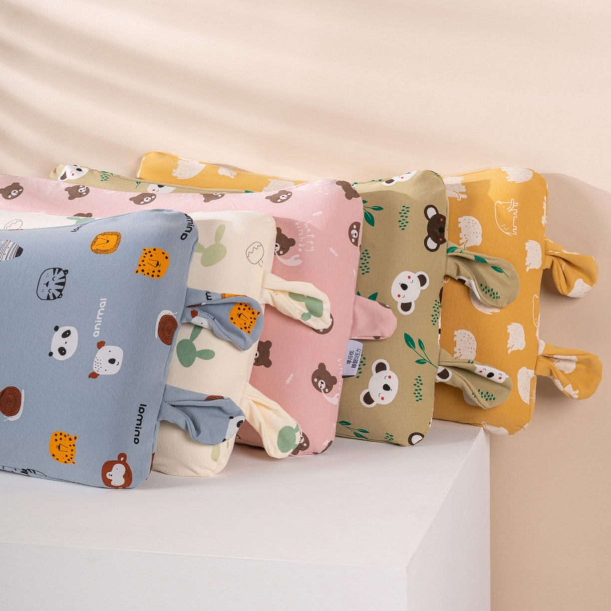 91家纺网 家纺一手货源 找家纺 （总）芯奇想 2025新款全棉卡通儿童枕聚氨酯慢回弹枕芯枕头