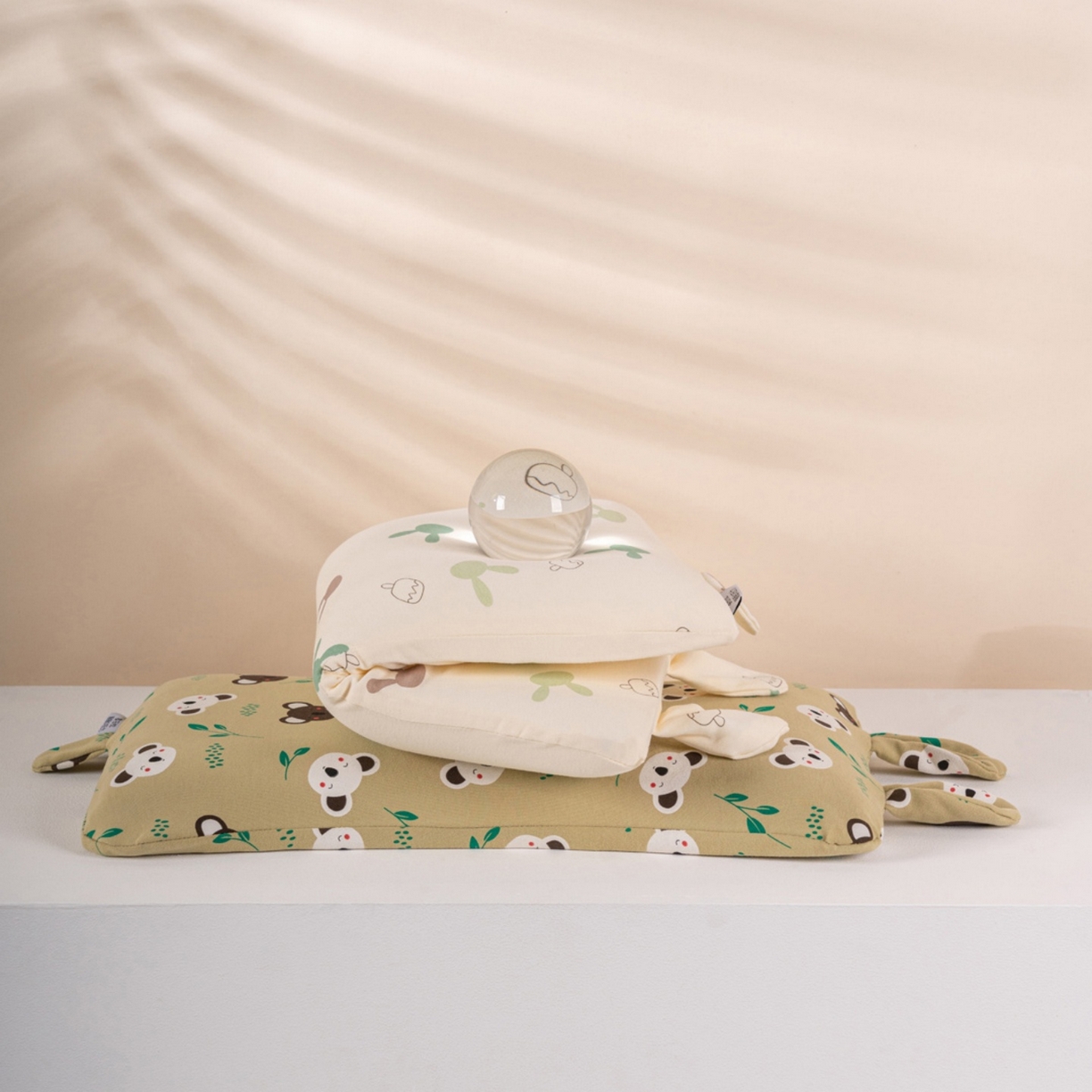 91家纺网 家纺一手货源 找家纺 芯奇想 2025新款全棉卡通儿童枕聚氨酯慢回弹枕芯枕头 考拉-绿色