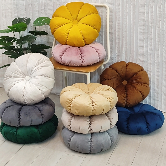 91家纺网 家纺一手货源 找家纺 （总）李帅家居 2025新款荷兰绒花瓣多瓣南瓜抱枕坐垫